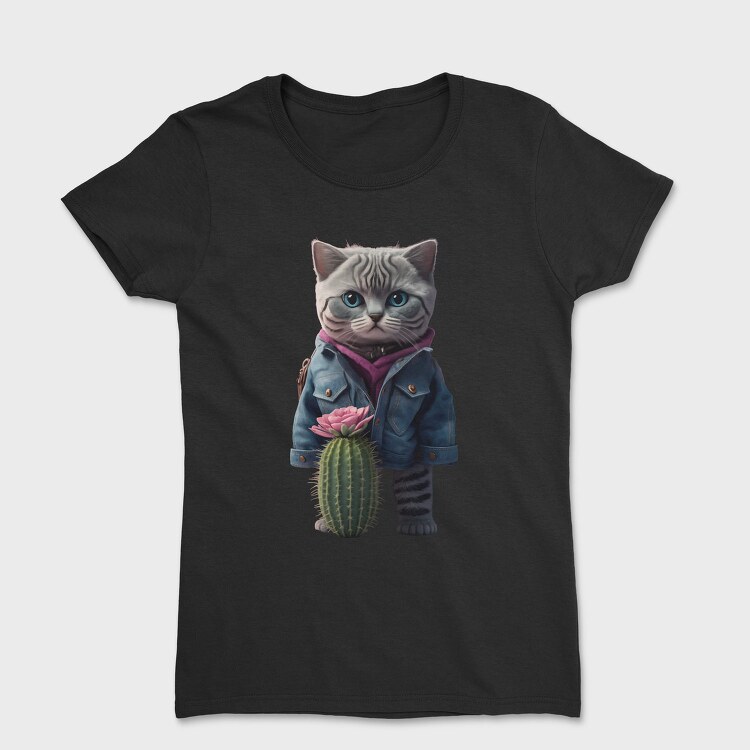 Cat Cactus Cool, Tricou Femei