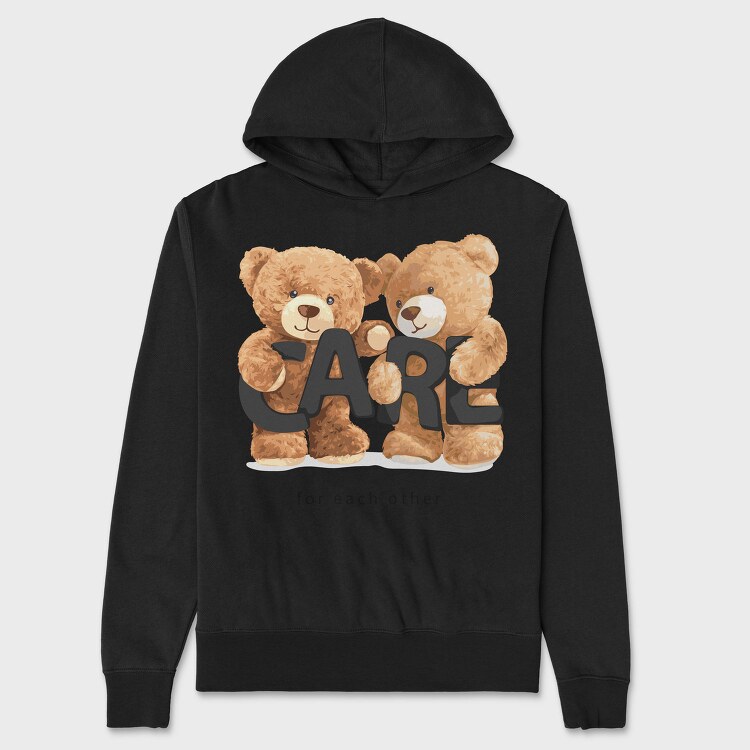 Teddy Bear Care, Hanorac Oversize Barbati (Unisex)