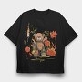 Teddy Halloween Trick, Tricou Oversize Barbati (Unisex)