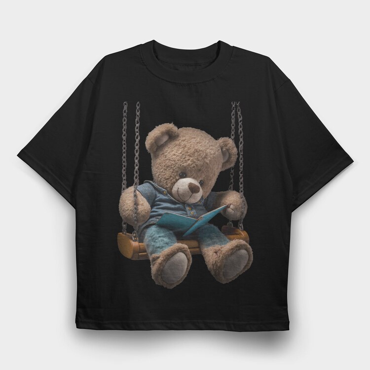 Teddy Swing Book, Tricou Oversize Barbati (Unisex)