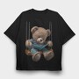 Teddy Swing Book, Tricou Oversize Barbati (Unisex)