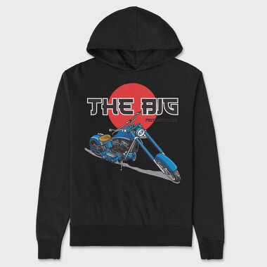 The Big Blue Chopper, Hanorac Oversize Barbati (Unisex)
