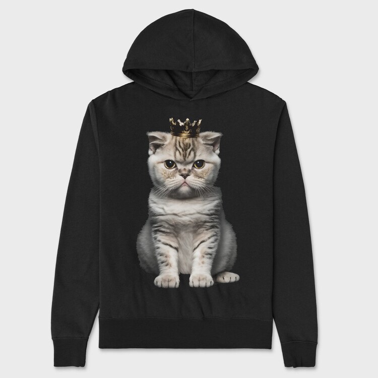 Royal Cat King, Hanorac Oversize Barbati (Unisex)