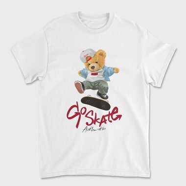Skate Bear Yeah, Tricou Barbati (Unisex)