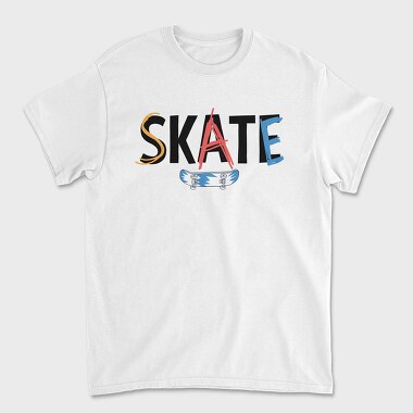Skateboard Splash, Tricou Barbati (Unisex)