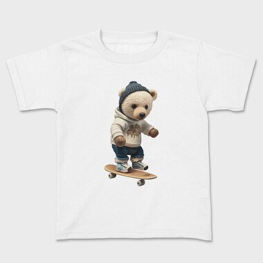 Skateboarding Bear 1, Tricou Copii
