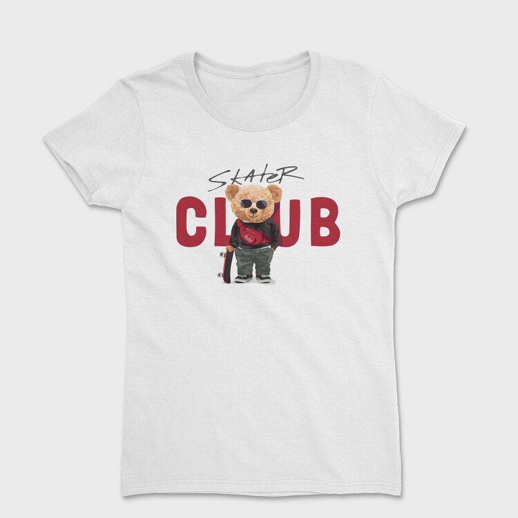 Skater Club Bear, Tricou Femei
