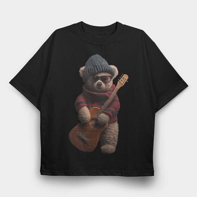 Teddy Rockstar 2, Tricou Oversize Barbati (Unisex)