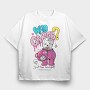 Who Cares Skull Bear, Tricou Oversize Barbati (Unisex)
