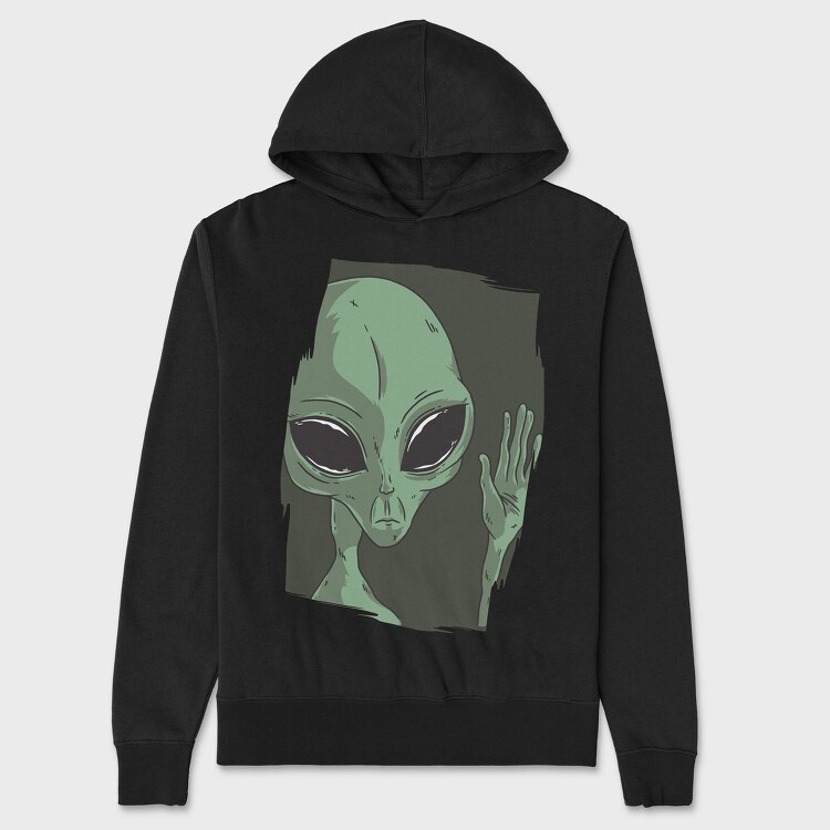 Sad Alien, Hanorac Oversize Barbati (Unisex)