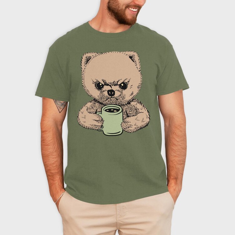 Angry Pomeranian, Tricou Barbati (Unisex)