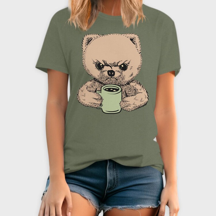 Angry Pomeranian, Tricou Barbati (Unisex)