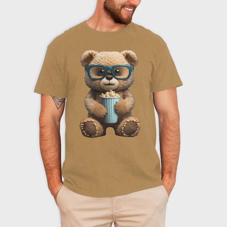 Teddy Bear Popcorn, Tricou Barbati (Unisex)