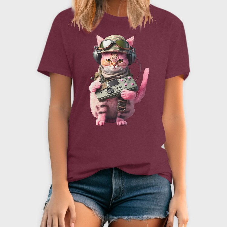 Military Cat Radio, Tricou Barbati (Unisex)