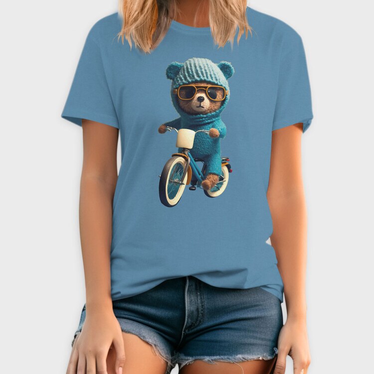 Teddy Bear Bicycle, Tricou Barbati (Unisex)