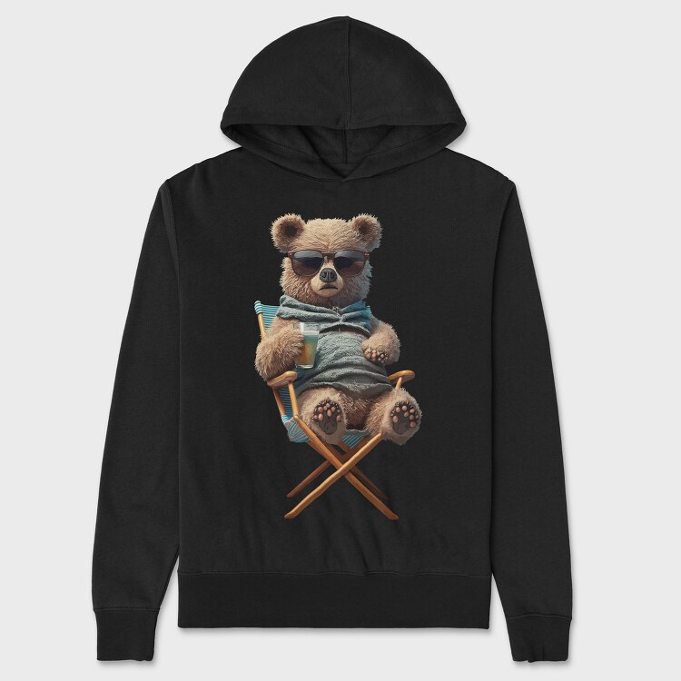 Teddy Bear Relax, Hanorac Oversize Barbati (Unisex)