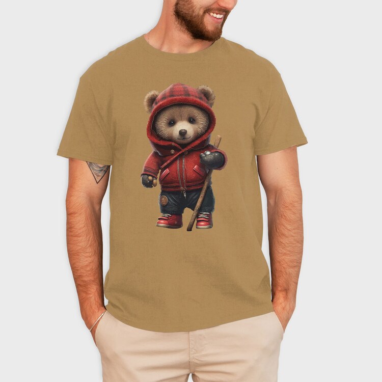 Teddy Bear Stick, Tricou Barbati (Unisex)