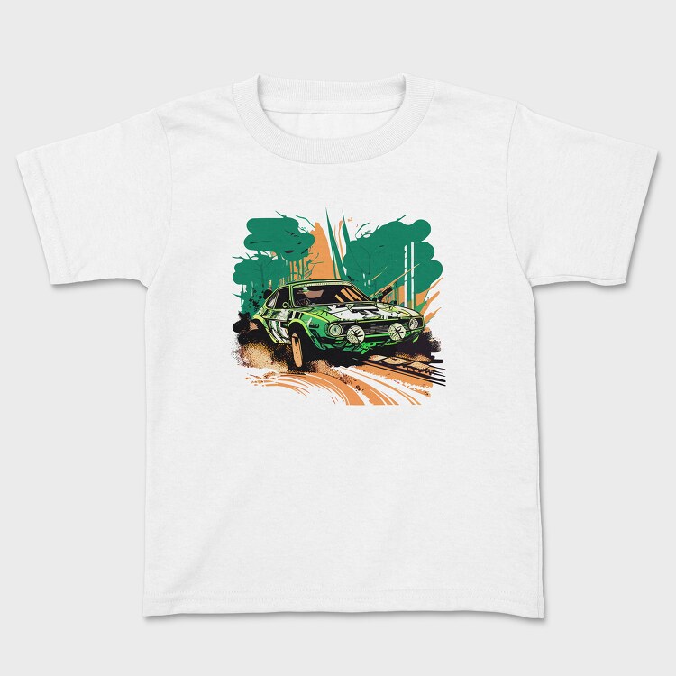 Tricou Copii, Hand Drawn Rally Car