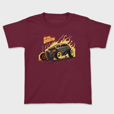 Hotroad Revolution Car Comic, Tricou Copii