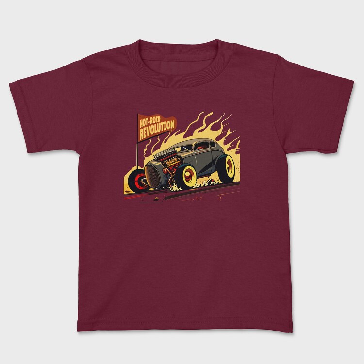 Tricou Copii, Hotroad Revolution Car Comic