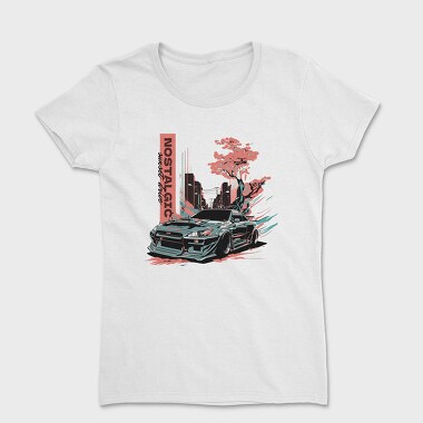 Japanese Car Custom Street Drive Nostalgic Sunset, Tricou Femei