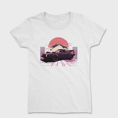 Japanese Retro Car Mountain, Tricou Femei