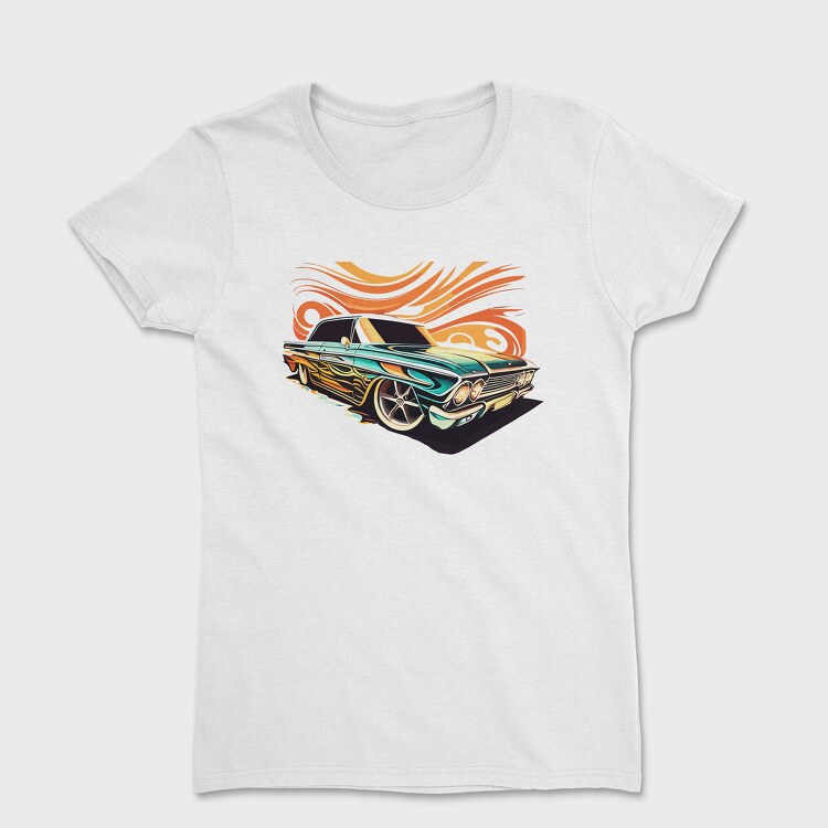 Tricou Femei, Luxury Rims Custom Lowrider Car