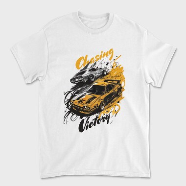 Muscle Cars Hand Drawn, Tricou Barbati (Unisex)