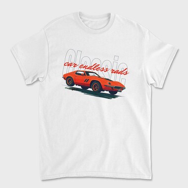 Muscle Classic Vintage Car Flat, Tricou Barbati (Unisex)