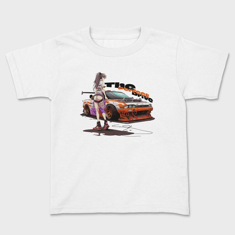 Personalized Car Girl Manga, Tricou Copii