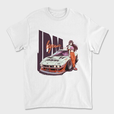 Personalized Car Girl Sleeve, Tricou Barbati (Unisex)