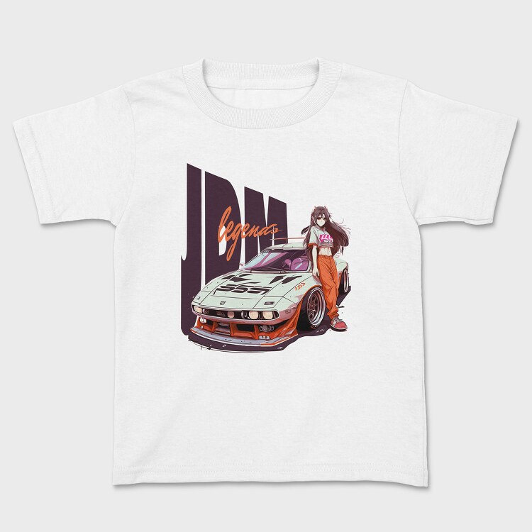 Tricou Copii, Personalized Car Girl Sleeve