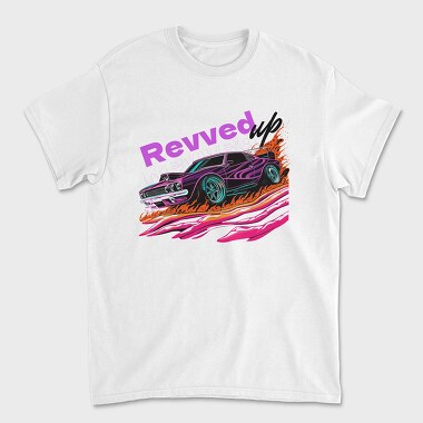 Revved Up Muscle Car Pop, Tricou Barbati (Unisex)