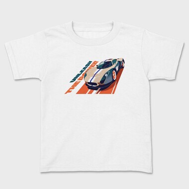 Sports Car Track Unleash Power, Tricou Copii