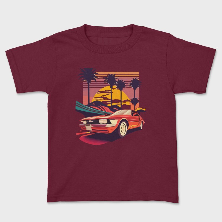 Tricou Copii, Vintage Convertible Car