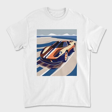 Vintage Retro Supercar 2, Tricou Barbati (Unisex)