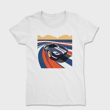 Vintage Supercar in Retro, Tricou Femei