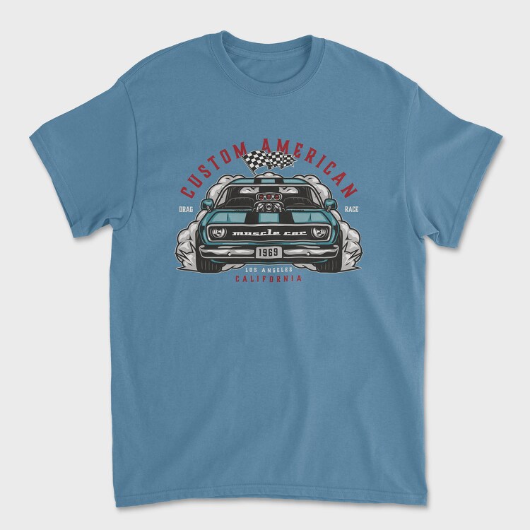 Custom American Muscle Car, Tricou Barbati (Unisex)