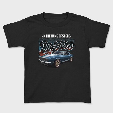 Live Fast Old Mustang, Tricou Copii