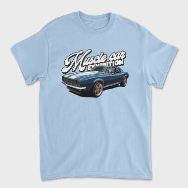 Muscle Blue Car, Tricou Barbati (Unisex)