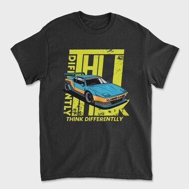 Think Differently Race Car, Tricou Barbati (Unisex)