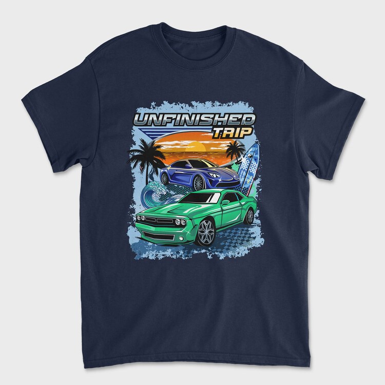 Unfinished Trip Cars, Tricou Barbati (Unisex)