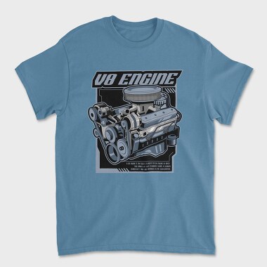 V8 Engine, Tricou Barbati (Unisex)