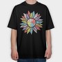 Puzzle Flower Unity, Tricou Oversize Barbati (Unisex)