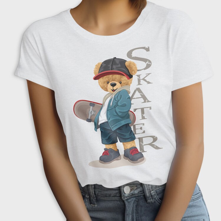 Skateboarding Teddy, Tricou Femei