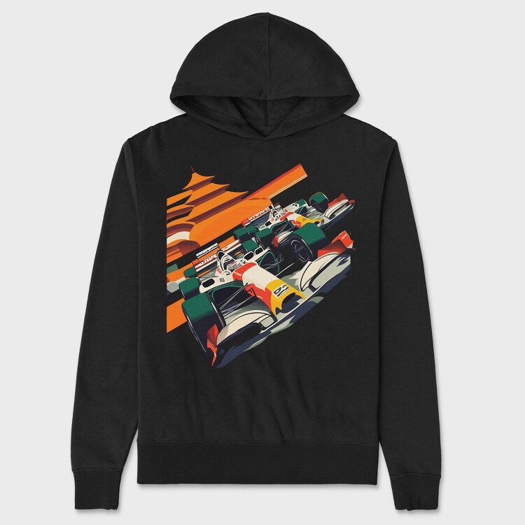 Bauhaus Formula Racing Car, Hanorac Oversize Barbati (Unisex)