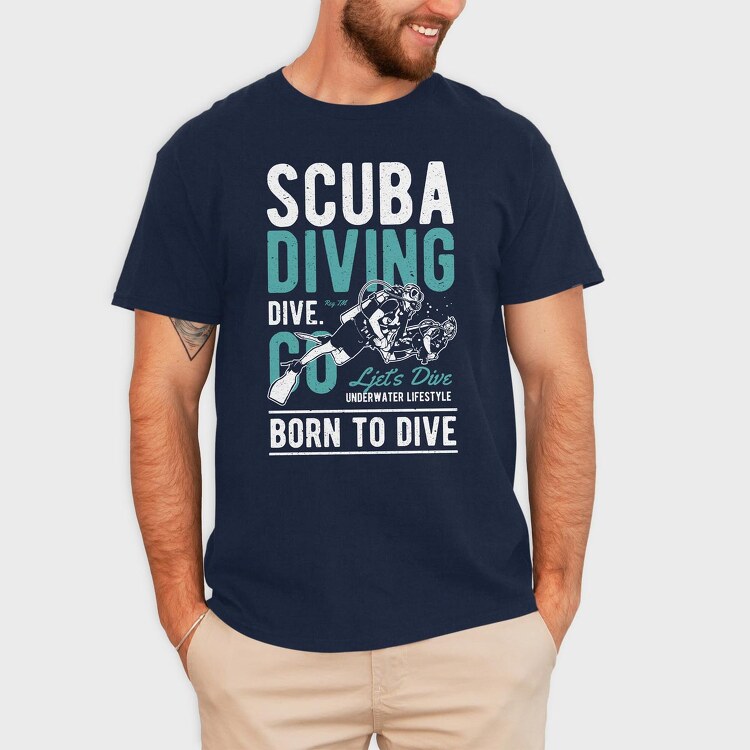 Scuba Diving, Tricou Barbati (Unisex)