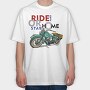 Ride Hard Stay Home, Tricou Oversize Barbati (Unisex)