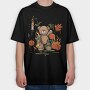 Teddy Halloween Trick, Tricou Oversize Barbati (Unisex)