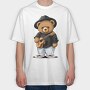 Teddy Strummers, Tricou Oversize Barbati (Unisex)